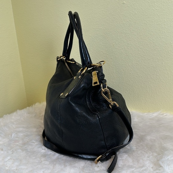 💯Authentic Prada Soft Black Leather Handbag🍀 - Picture 11 of 16